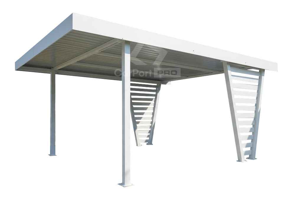 Carport V PREMIUM 4x5m Wypełnienie panelami Wiata samochodowa CP149 Nowy Dwór Mazowiecki - zdjęcie 1
