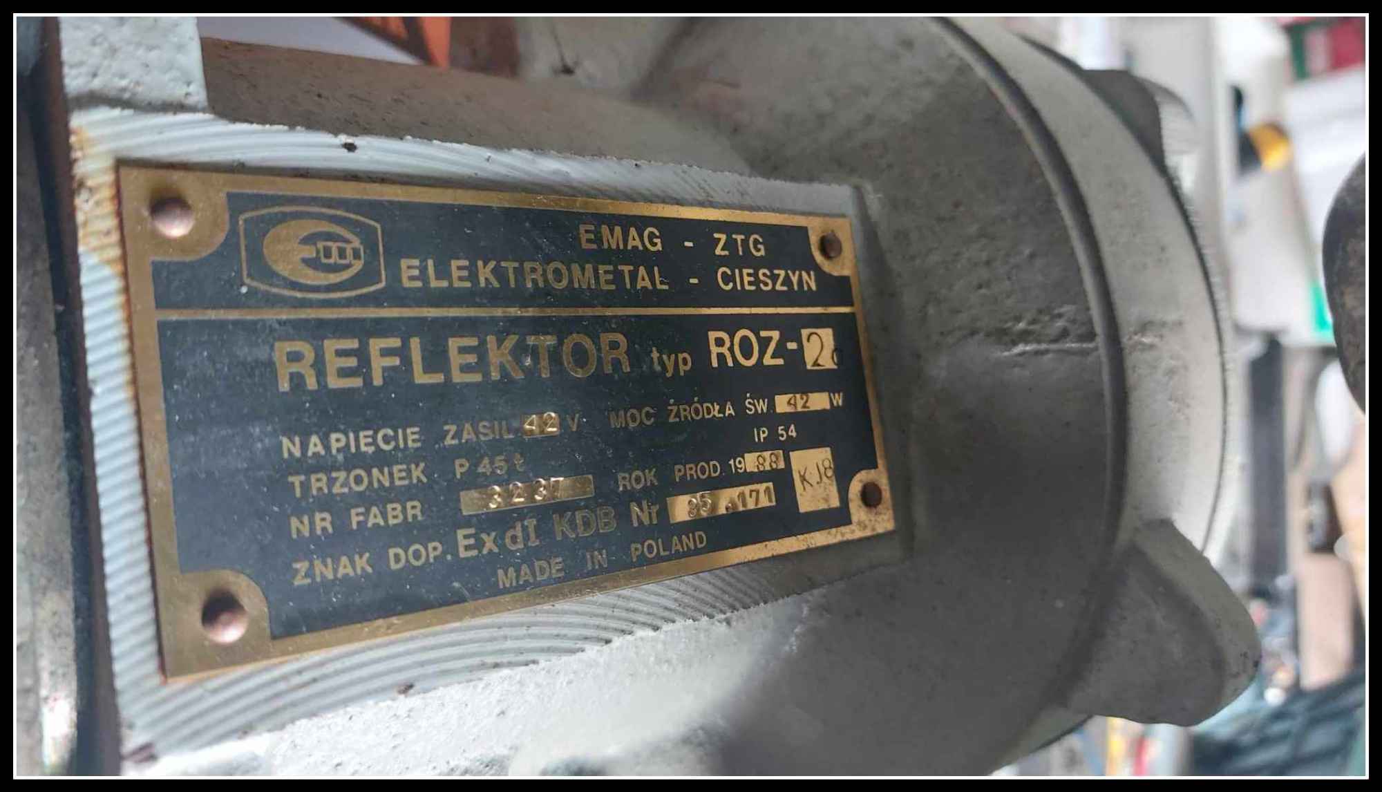Reflektor Roz-2a Elektrometal Cieszyn Dąbrowa Górnicza - zdjęcie 2