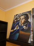 Sprzedam obraz malowany ręcznie - Tamara Łempicka - Dziewczyny Nowa Huta - zdjęcie 5