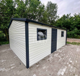 Garaż blaszany 4x5m -  brama uchylna - 2x okno - drzwi - rynny SO117 Słupsk - zdjęcie 5