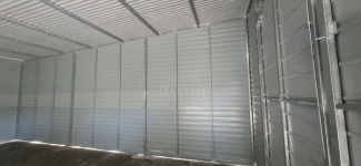 Garaż blaszany 18x5 m - brama uchylna x6 dach rynny TS1236 Leszno - zdjęcie 2