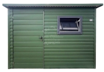 Schowek – Domek ogrodowy 3×2 m  okno – zielony dach spad w tył ID1258