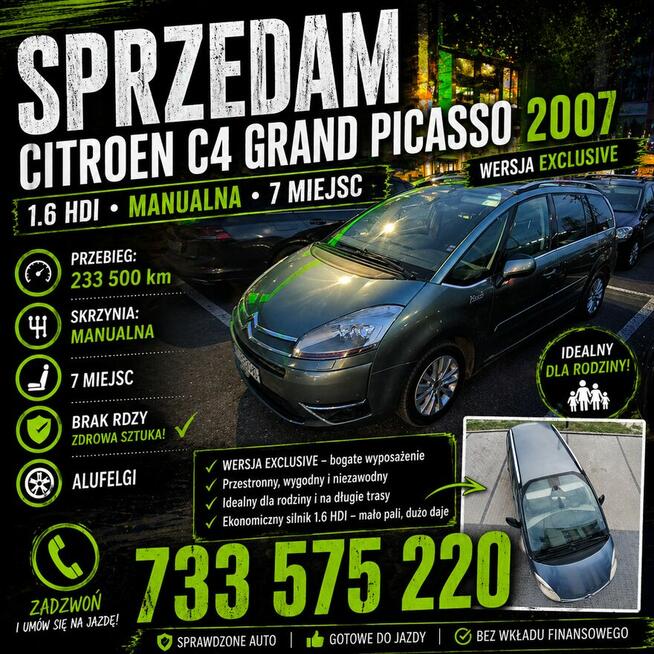 C4 Grand Picasso wersja exclusive Ożarów Mazowiecki - zdjęcie 1