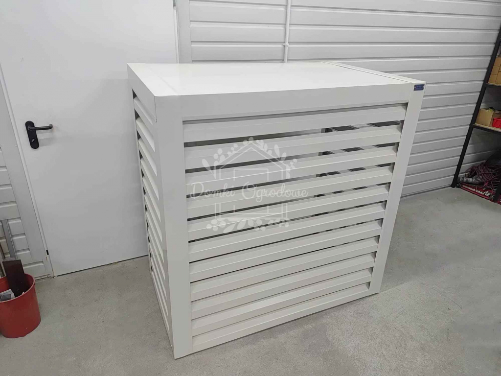 Osłona klimatyzatora – pompy ciepła 120x40x140 cm biały ID1148 Siedlce - zdjęcie 4