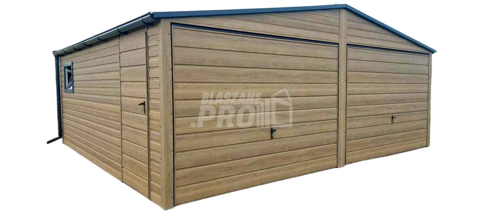 Garaż blaszany 6x5,8m  brama uchylna winchester  rynny  dwuspad GP454 Niepołomice - zdjęcie 1