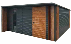 Schowek - Domek ogrodowy PREMIUM 5x4m brama okno dach rynny  ID1137