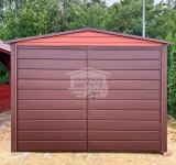 Garaż blaszany 3x5 m - brama dwuskrzydłowa  dach GP761 Rzeszów - zdjęcie 3