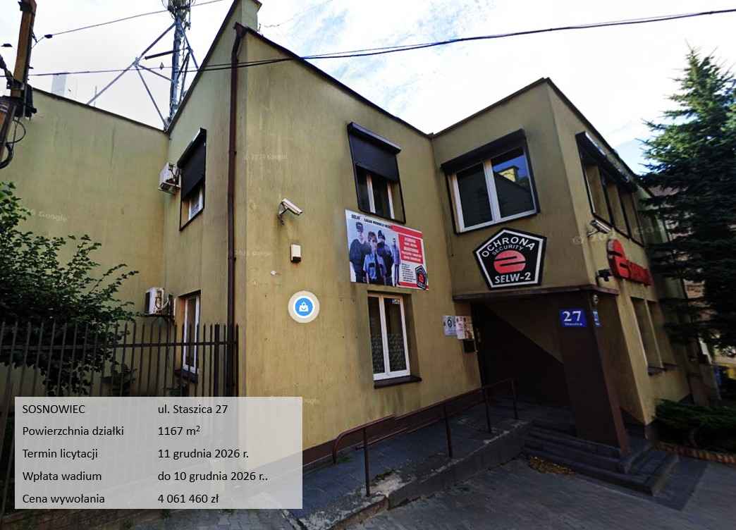 Licytacja, budynek usługowo-biurowy, Śląsk Sosnowiec - zdjęcie 3
