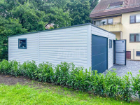 Garaż Blaszany 6,5x6m Brama Segmentowa 3x Okno Dach spad w tył GP412 Szczecin - zdjęcie 3