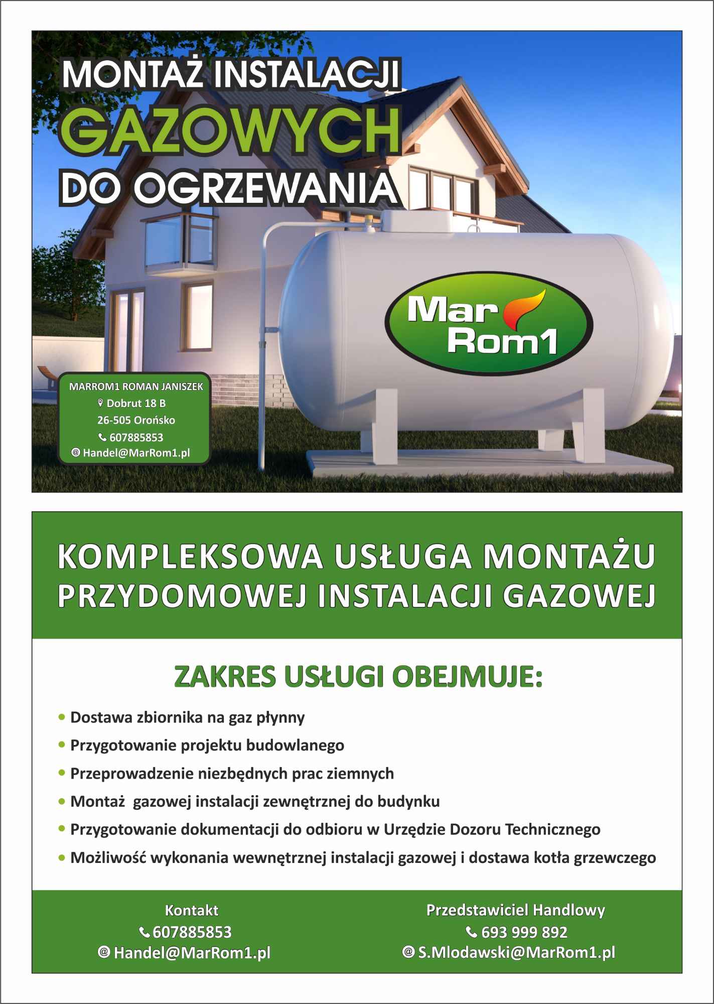 Montaż przydomowych zbiorników gazowych LPG/Instalacje gazowe 1 zł Elbląg - zdjęcie 1