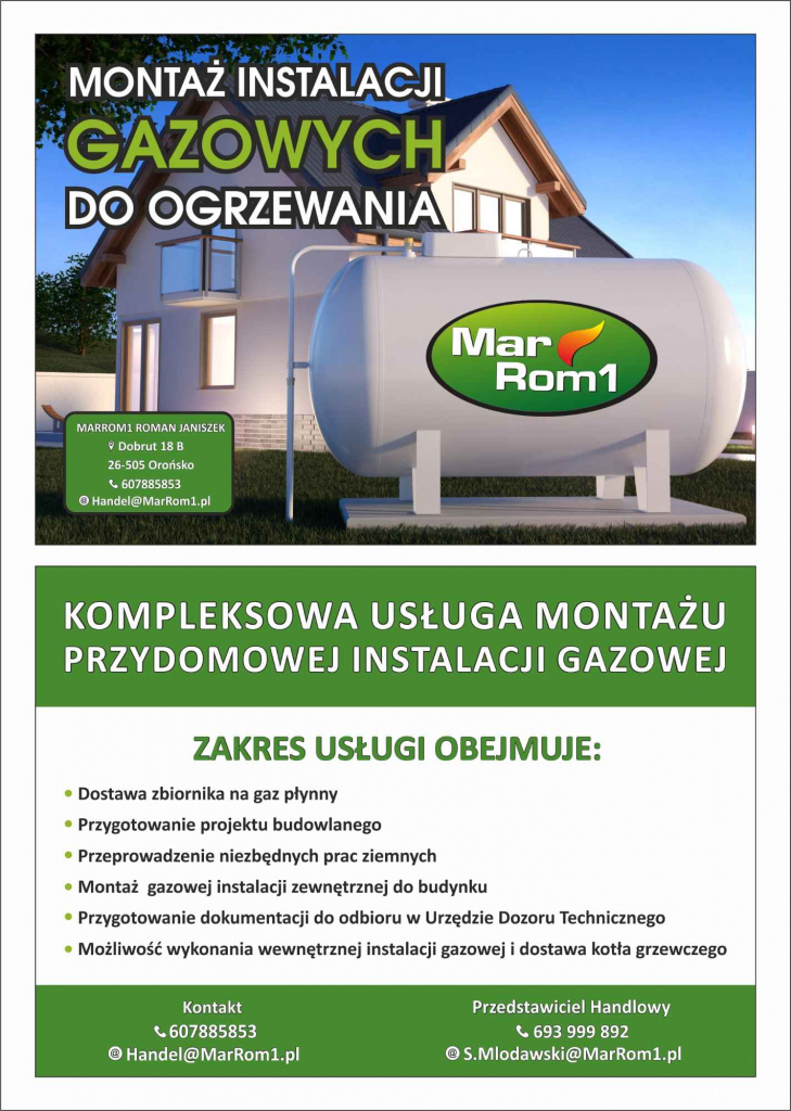 Montaż przydomowych zbiorników gazowych LPG/Instalacje gazowe 1 zł Elbląg - zdjęcie 1