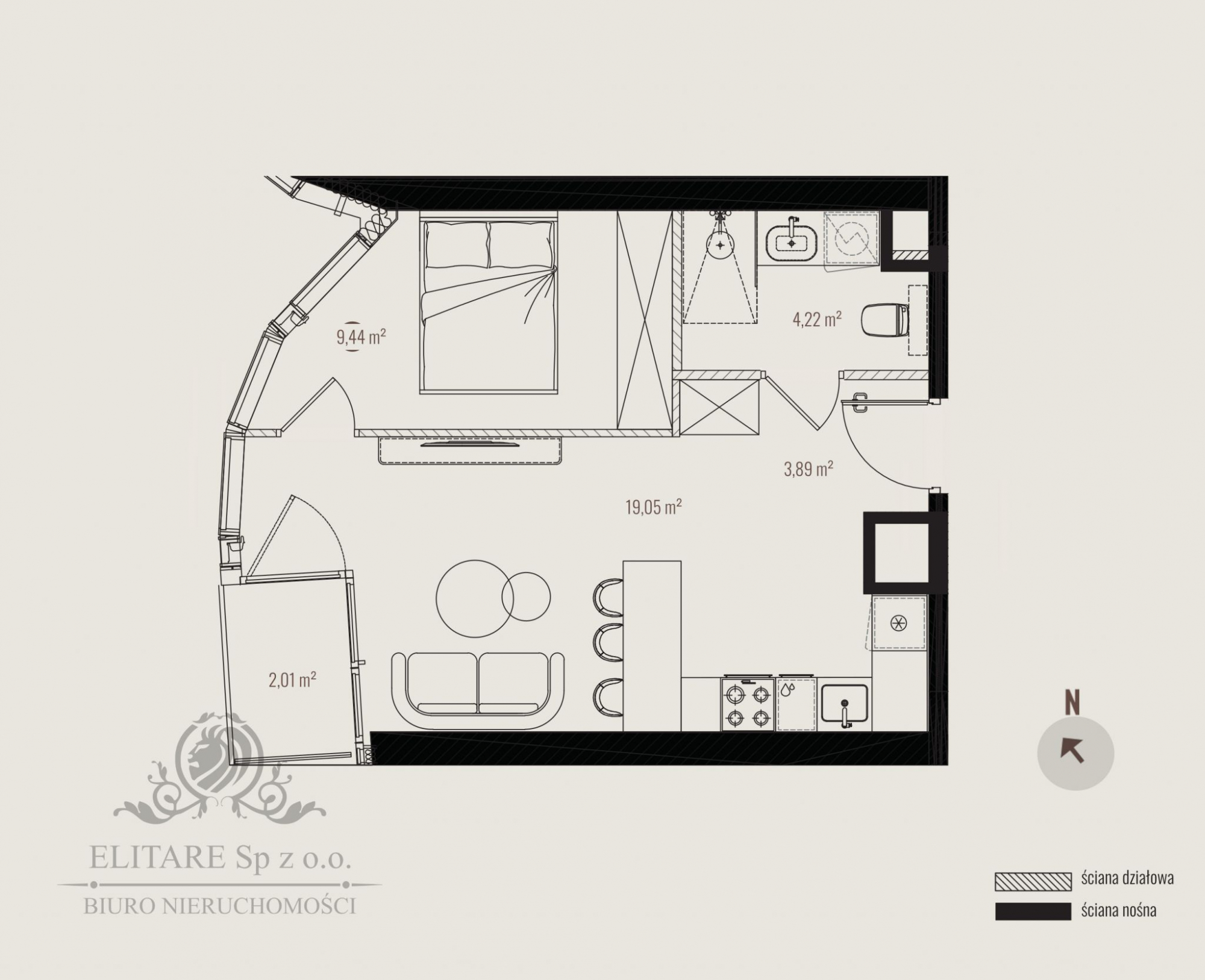 Apartament 36,60m2 ogrzewanie miejskie /Szczepin tuż obok Rynku Wrocław - zdjęcie 3