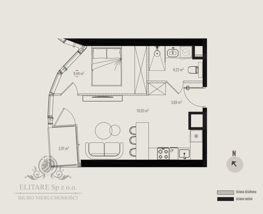 Apartament 36,60m2 ogrzewanie miejskie /Szczepin tuż obok Rynku Wrocław - zdjęcie 3
