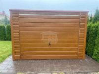 Garaż blaszany 3,5x6m brama drewnopodobny -  dach   GP672 Iława - zdjęcie 3
