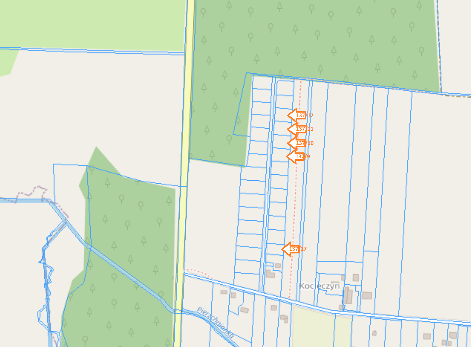 5 działek, 25 km od Kielc, uzbrojone, w otoczeniu lasów Szczecno - zdjęcie 2