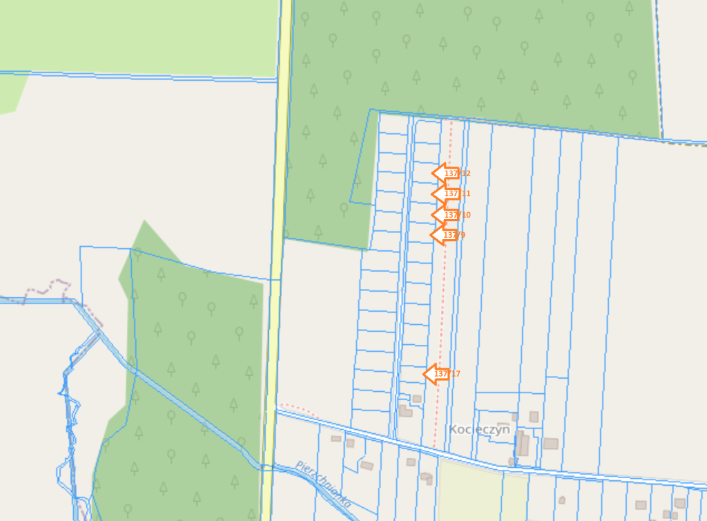 5 działek, 25 km od Kielc, uzbrojone, w otoczeniu lasów Szczecno - zdjęcie 2