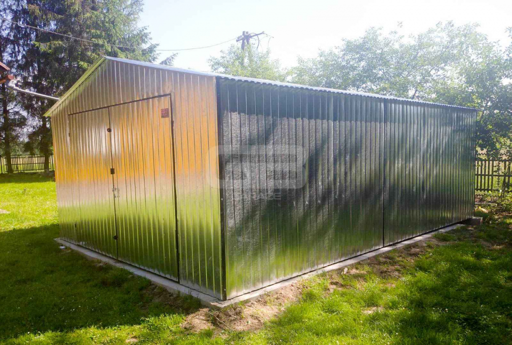 Garaż blaszany 4x6 Brama - ocynk - dwuspad GB165 Bydgoszcz - zdjęcie 5