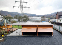 Garaż blaszany 6x6 + 3x6 wiata  Brama uchylna x2 spad w tył GP132 Nowy Sącz - zdjęcie 2