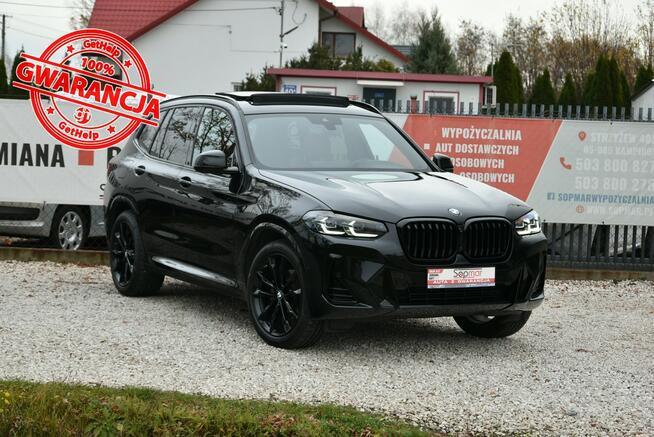 BMW X3 sDrive30i 249KM 2022r. Mpakiet Panorama Kamera 3xklima Skóra Kampinos - zdjęcie 1