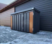 Zabudowa koszy na śmieci wiata obudowa 177x65x110 cm 3x120L TS1222 Lubartów - zdjęcie 6