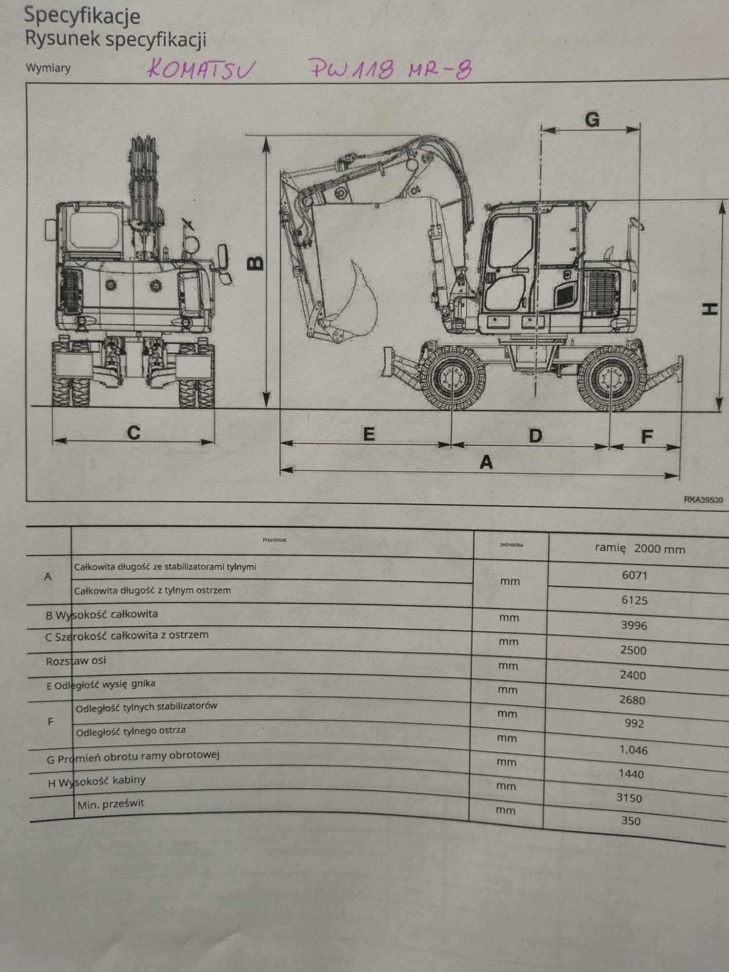 Koparka Kołowa Komatsu PW118 MR-8 Stargard - zdjęcie 8