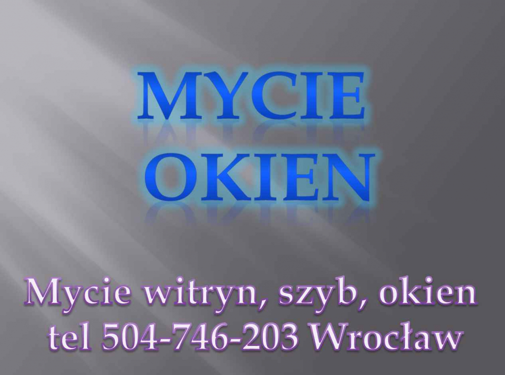 Mycie okien, cena, Wrocław, tel. 504-746-203. Cennik mycia okien. Psie Pole - zdjęcie 1