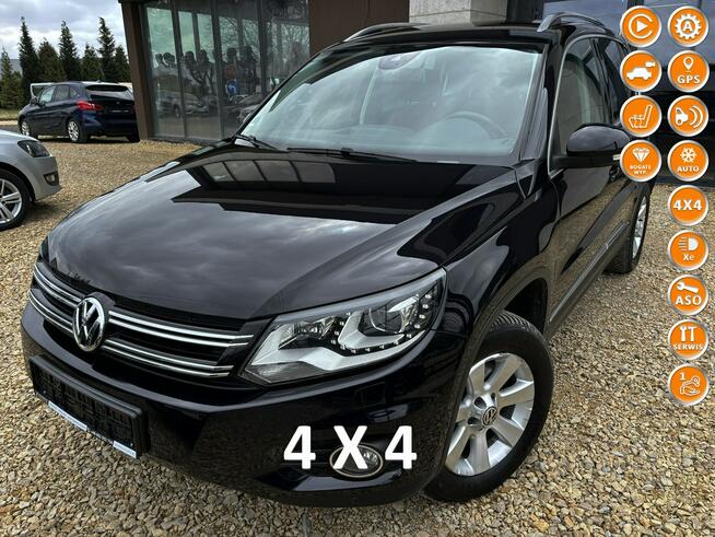 Tiguan 2.0 TDI 177km 4x4 BI-XENON kamera NAVI bordo skóra SERWIS 2014 Tychy - zdjęcie 1