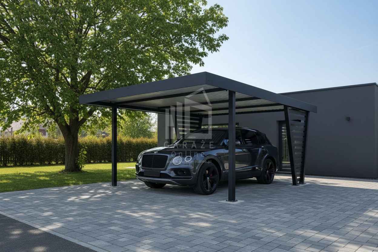 Carport V PREMIUM 4,5x5,5m Wypełnienie panelami Wiata  ID1185 Elbląg - zdjęcie 3