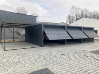 Garaż blaszany 9x6 + wiata 3x6 3x Brama uchylna spad w tył  GP162 Nowy Sącz - zdjęcie 2