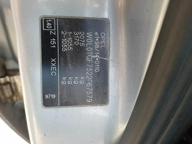 Opel Zafira A*2001 r*2,0 DTI*Kod Lak Z 151*Całość Lub Części Zduńska Wola - zdjęcie 12