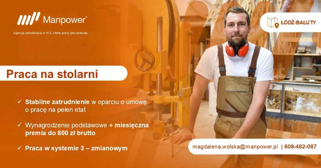 Praca na stolarni Bałuty - zdjęcie 1