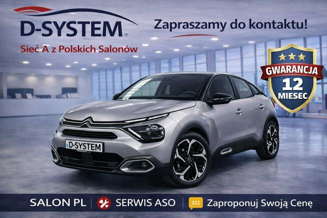 Citroen C4 2023 SHINE Salon Polska 1Właściciel GWARANCJA  SHINE 2023 Białystok - zdjęcie 2
