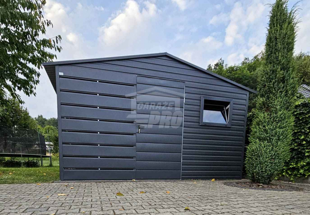 Schowek - Domek Ogrodowy 2,5x3,5 - wiata 1x3,5 drzwi okno dach  GP624 Toruń - zdjęcie 4