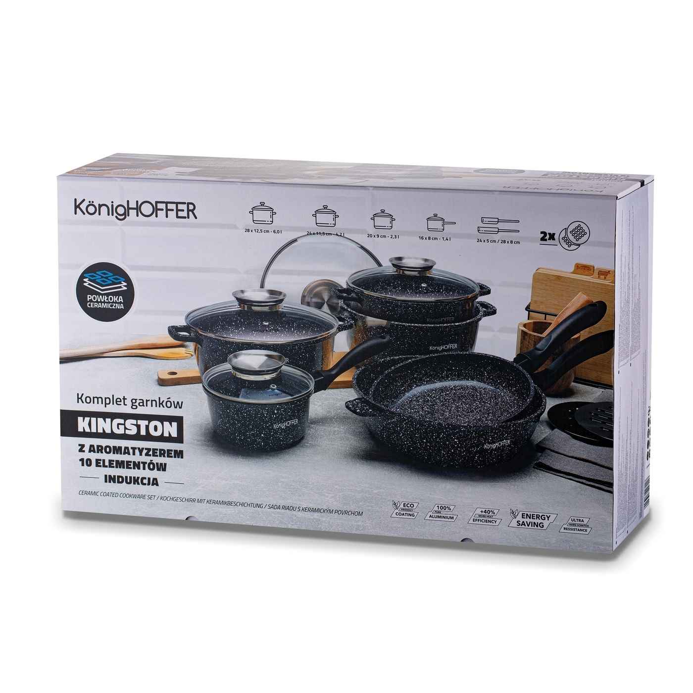 komplet garnków 10 elementów - NOWY Olsztyn - zdjęcie 1