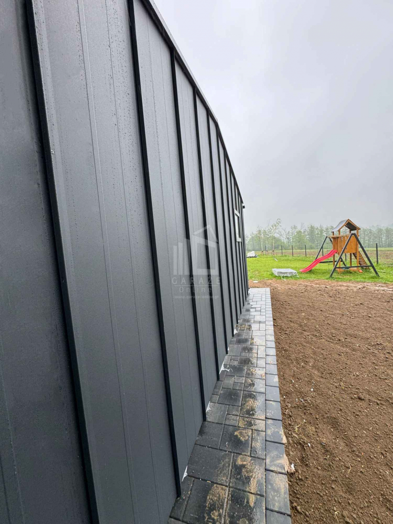 Garaż blaszany Premium 6x5,8 Brama drzwi 2x okno rynny dach ID1015 Ruda Śląska - zdjęcie 4