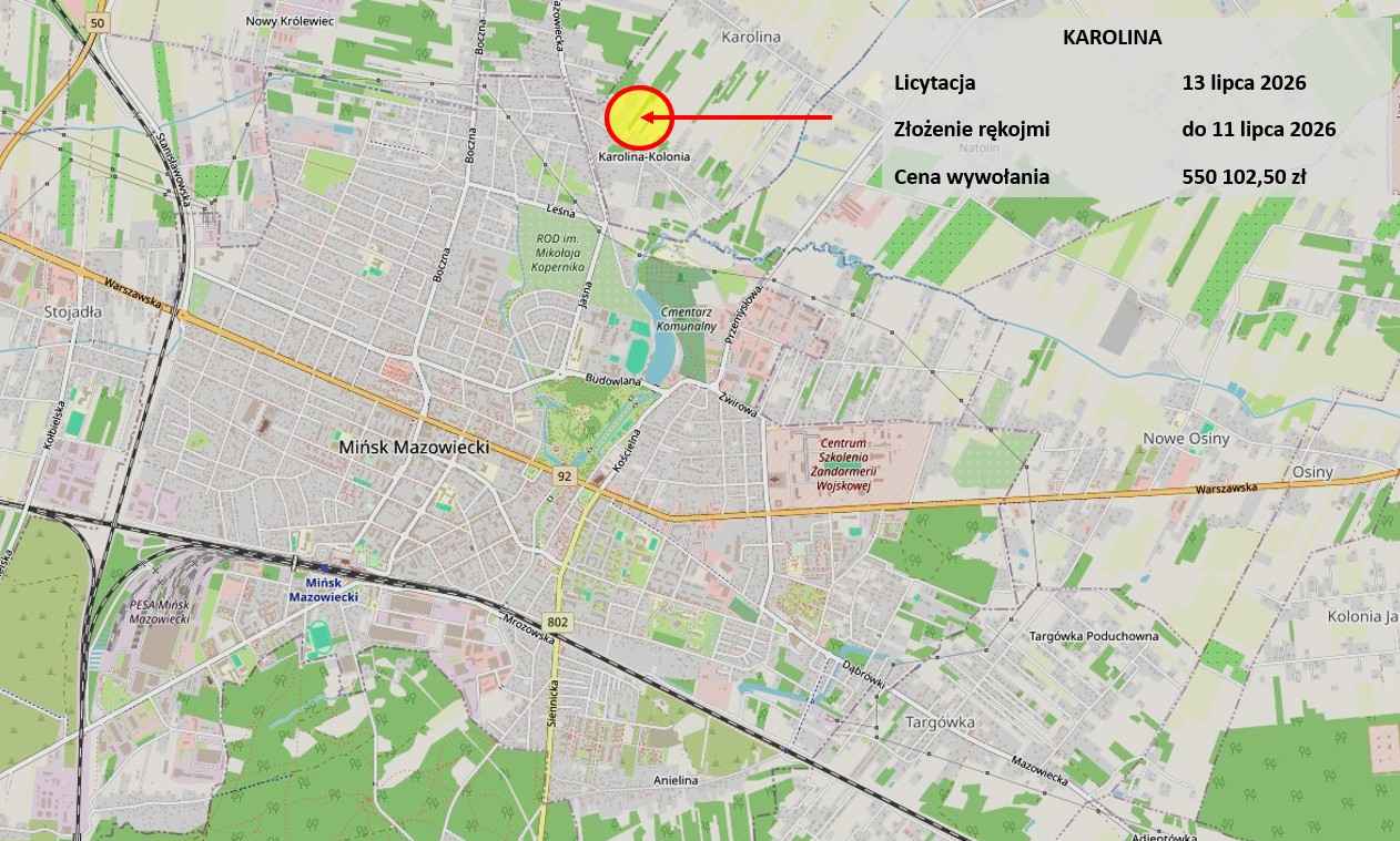 Budowlana i las, Mińsk Mazowiecki, licytacja Karolina - zdjęcie 5
