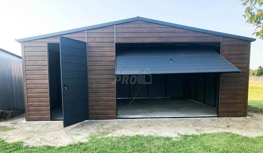 Garaż blaszany 6x6 Brama + drzwi + 2x okno  Dach dwuspadowy GP119 Kłodzko - zdjęcie 3