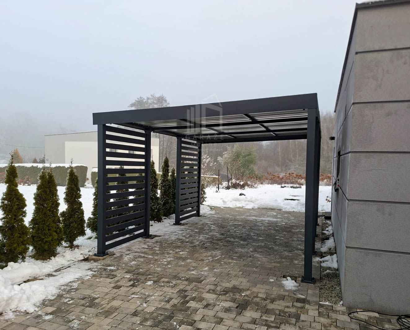 Carport PREMIUM - Wiata samochodowa 4x5  dodatkowa zabudowa ID1155 Białystok - zdjęcie 6