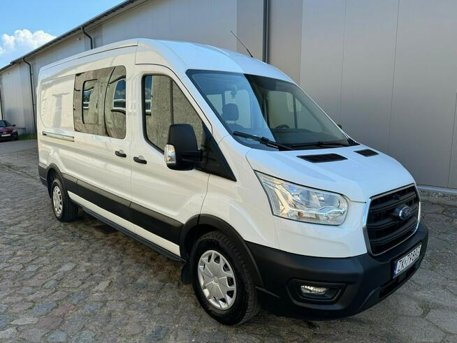 Ford Transit Brygadówka 7-osobowy L3H2 HAK PDC Klima Salon PL F.Vat23% Koszalin - zdjęcie 3