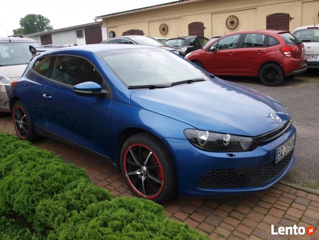 VW Scirocco 2.0 TDi - 200 koni niebieski Sport Kalisz - zdjęcie 4