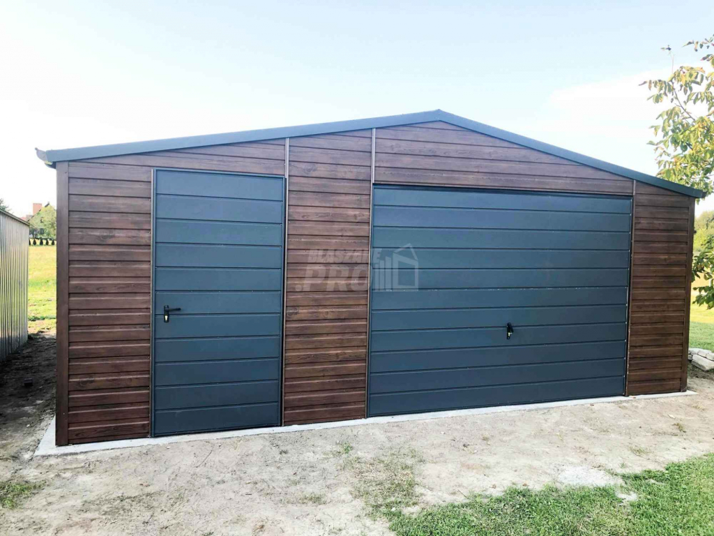 Garaż blaszany 6x6 Brama + drzwi + 2x okno  Dach dwuspadowy GP119 Kłodzko - zdjęcie 11