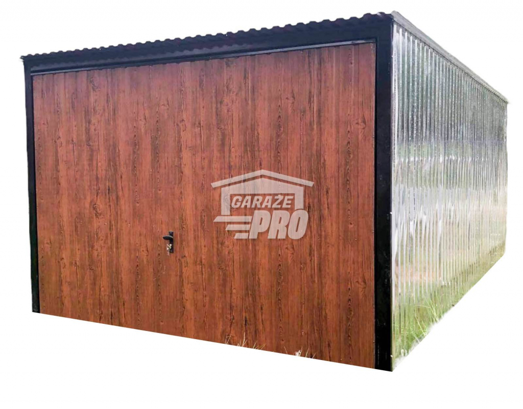 Garaż blaszany 3x5 Brama uchylna spad w tył GP104 Radom - zdjęcie 1