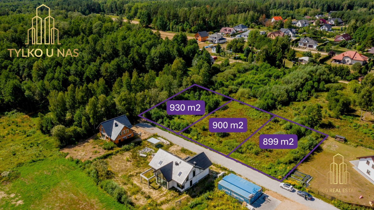 Piękne działki w otulinie lasu Brończany Brończany - zdjęcie 1