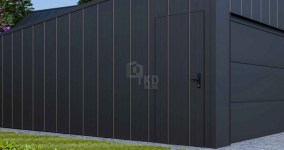 Garaż blaszany 6x6m brama segmentowa drzwi blacha na rąbek dachTKD382 Łańcut - zdjęcie 5