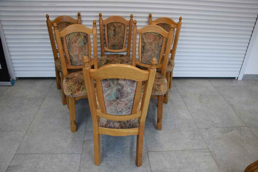 krzesła dębowe 6 szt - super stan Olsztyn - zdjęcie 4