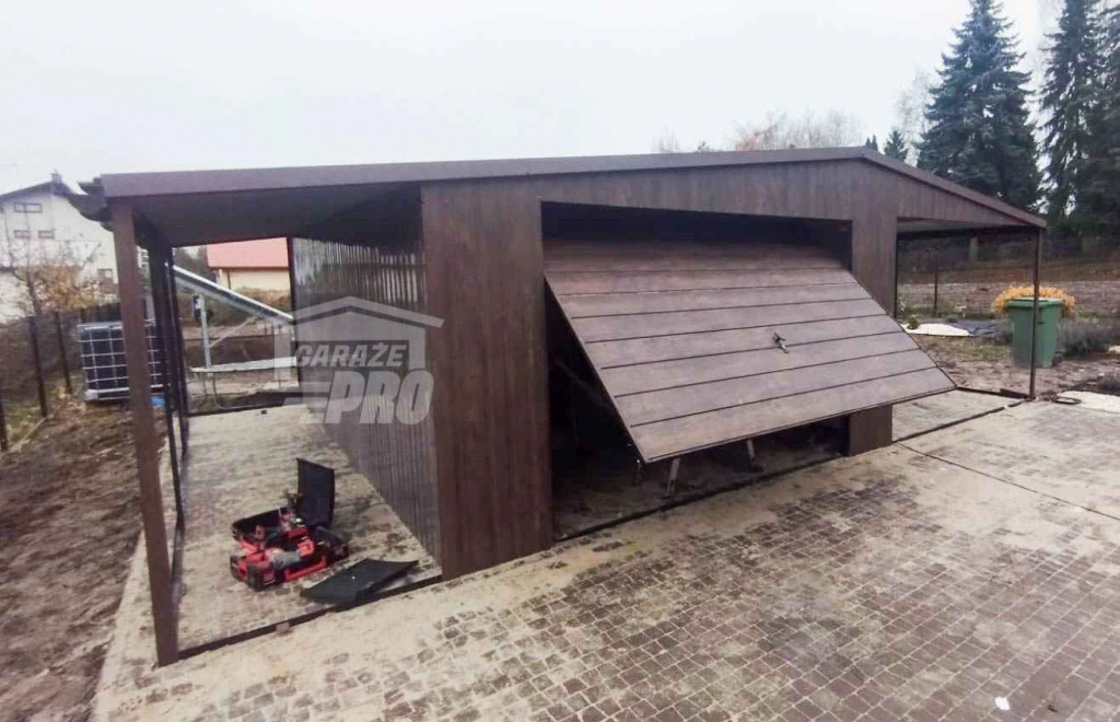 Garaż Blaszany 4x6 + 2x Wiata 4x6 -1,5x6  Blachodachówka Rynny GP253 Gorzów Wielkopolski - zdjęcie 2