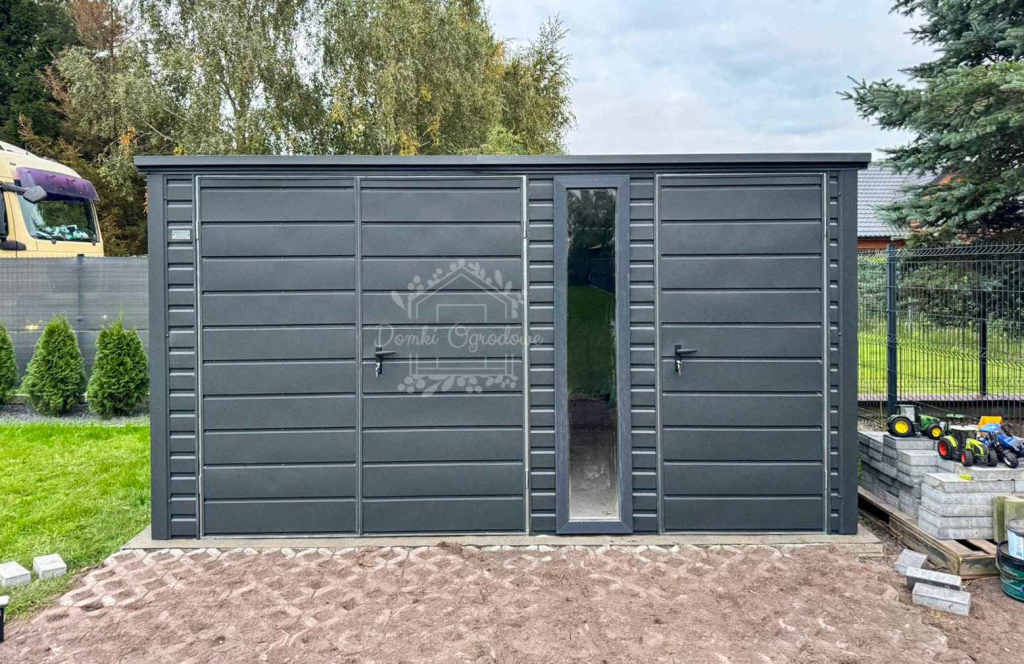 Schowek - domek ogrodowy 4x3m - brama dwuskrzydłowa  ID1134 Czersk - zdjęcie 2