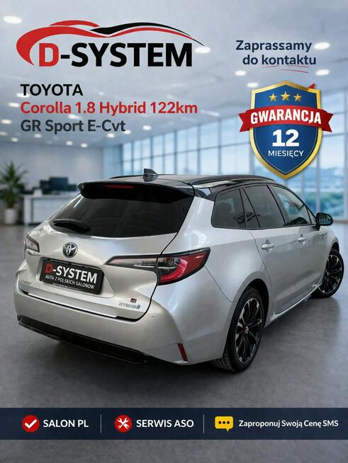 2023r GR Sport TOYOTA Corolla 1.8 Hybrid 122km GR Sport E-Cvt Białystok - zdjęcie 8