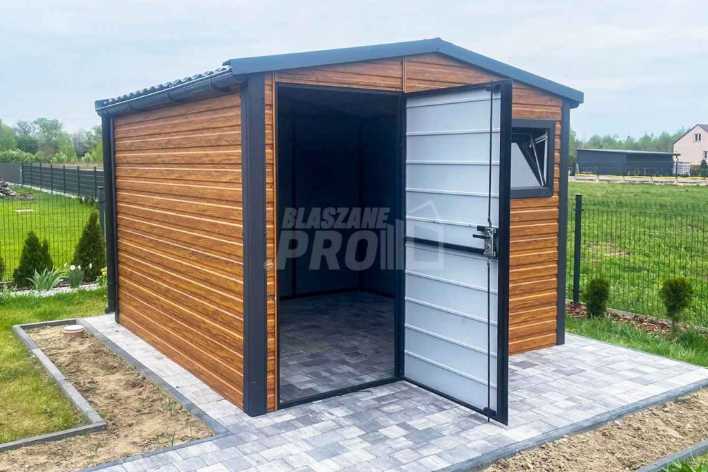 Schowek - Domek Ogrodowy 3x3m Drzwi - Okno Blachodachówka Rynny GP366 Krzyki - zdjęcie 3