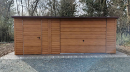 Garaż blaszany PREMIUM 6x5 drewnopodobny – producent Cała Polska Mława - zdjęcie 3